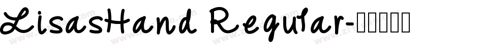 LisasHand Regular字体转换
